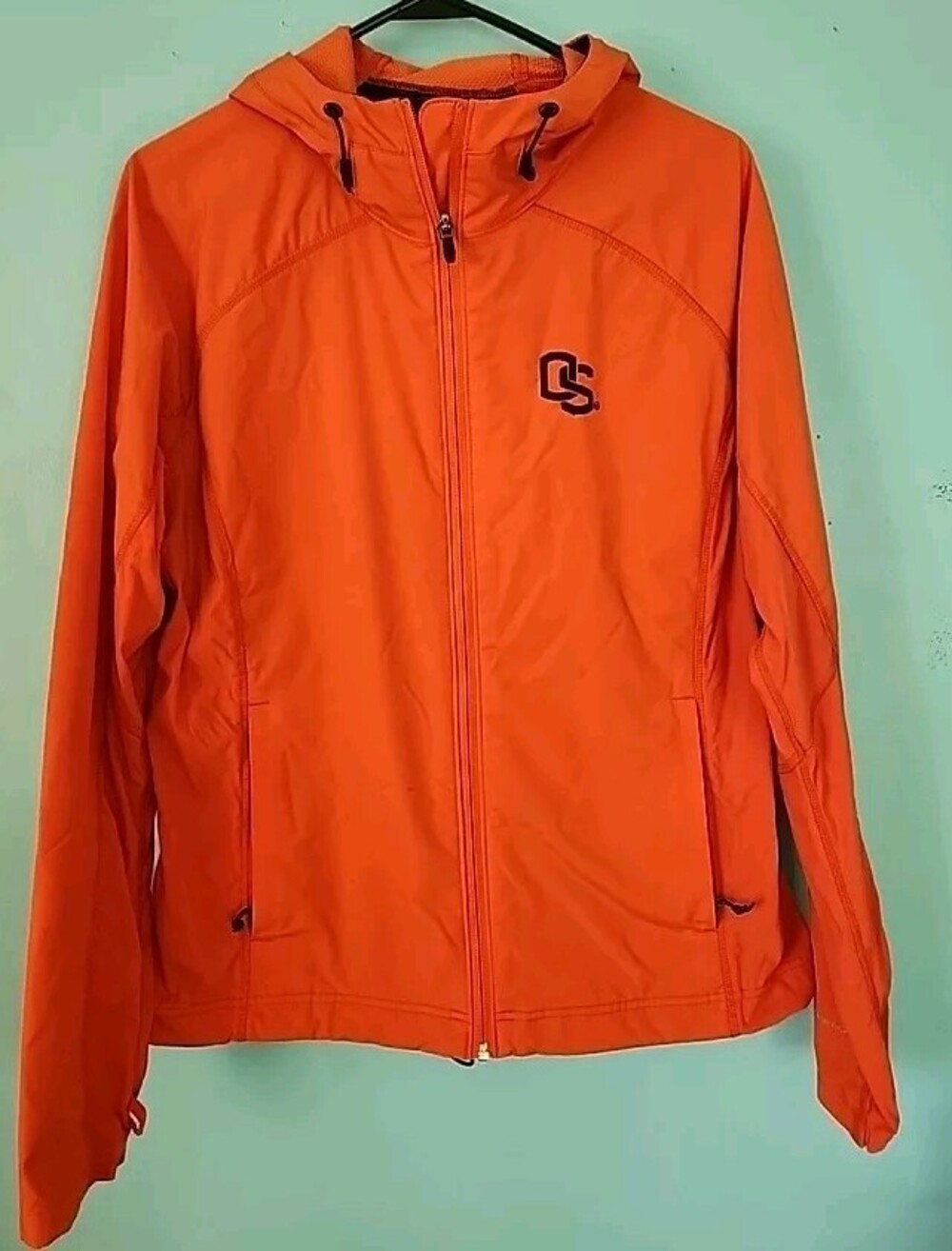 Columbia Sportswear Oregon State Womens Jacket XL Hooded Omnishield Orange Track